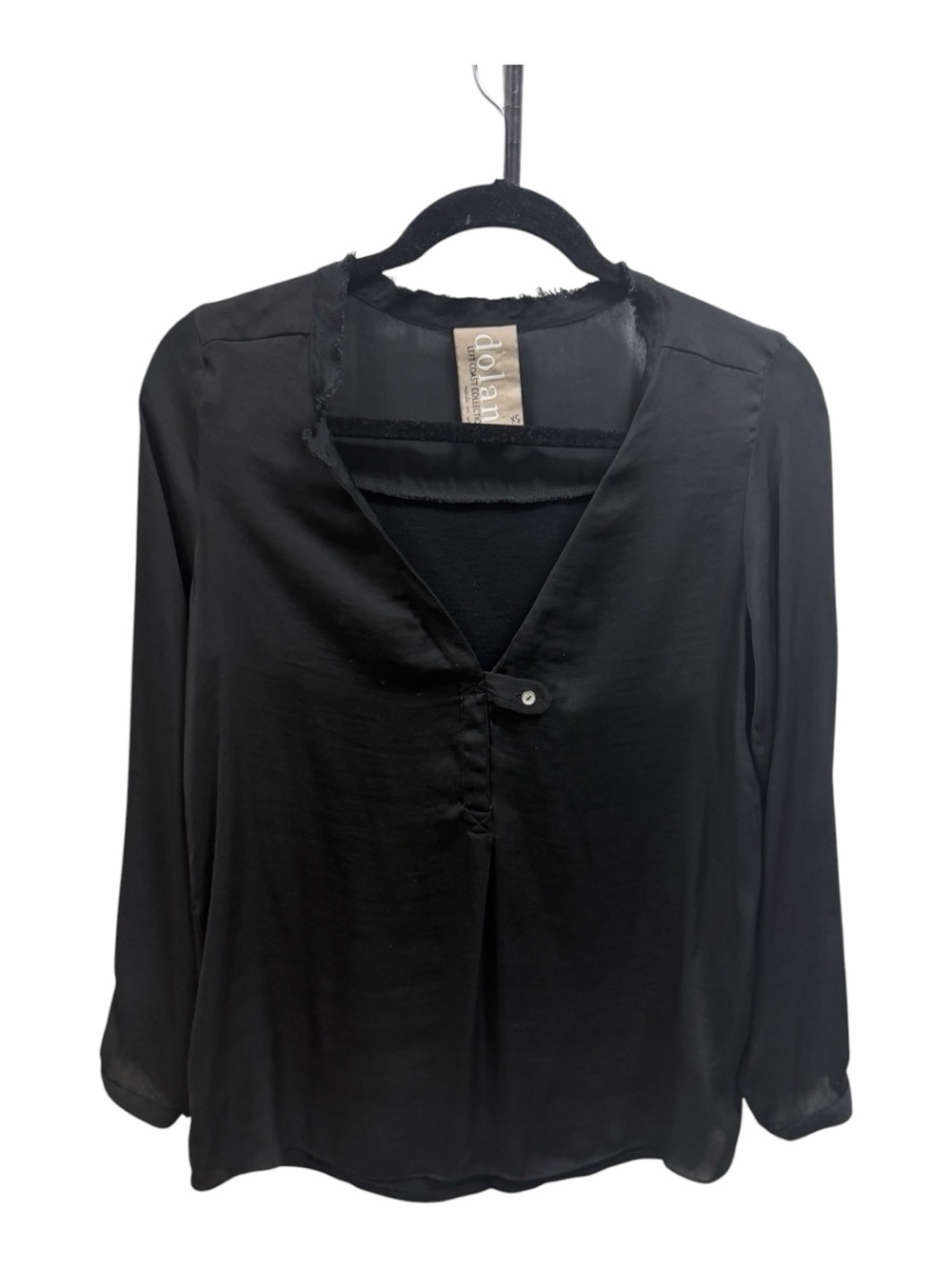 Dolan Left Coast Black V-neck Tunic Size XS